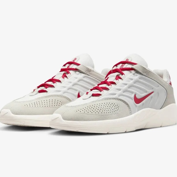 Unisex size 8 1/2 Nike vertebrae trending style NIB red on white - Picture 15 of 15